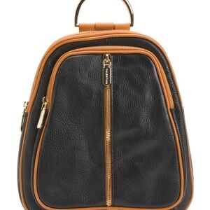 Valentina Black and Tan Backpack